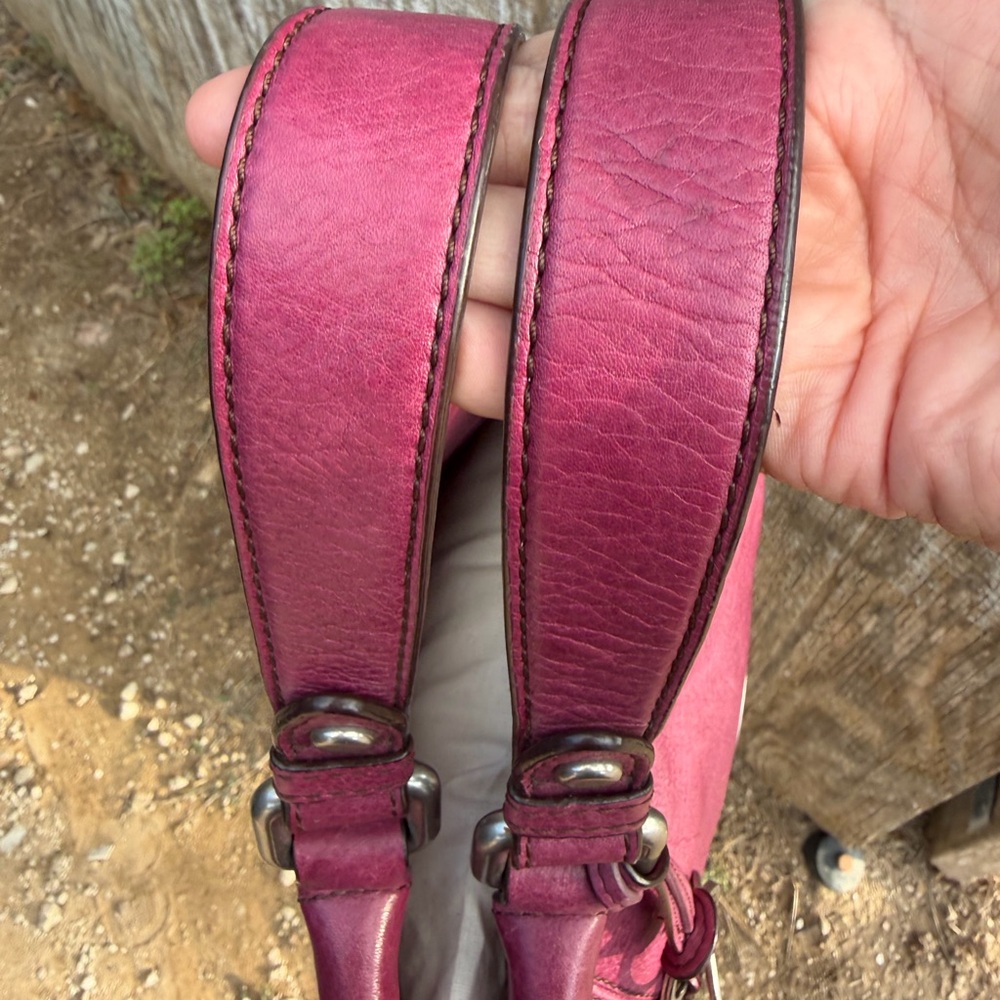 Fossil Burgundy Leather Satchel - Picture 9 of 16